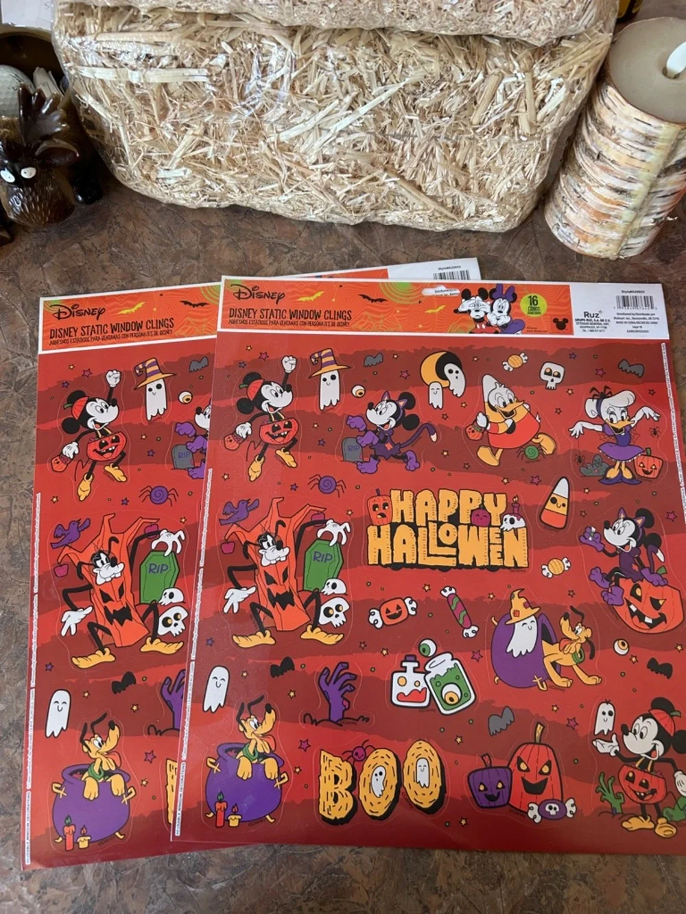 Disney Friends Happy Halloween Static Window Clings